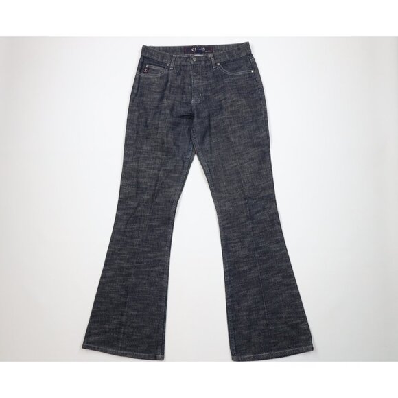 Vintage 90s Y2K Guess Womens 29 Faded Babydoll Bella Flared Wide Leg Denim Jeans - Picture 1 of 11